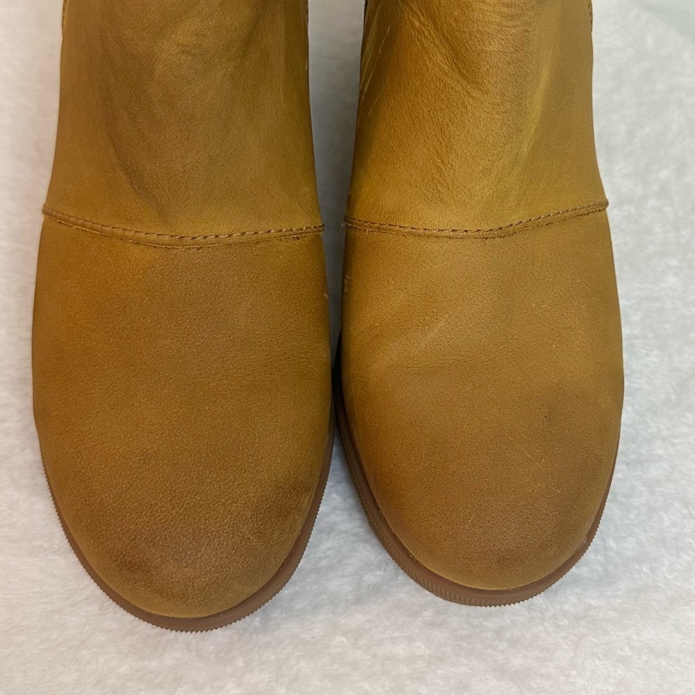 Sorel Women's Joan Of Arctic Wedge I| Chelsea Boot CAMEL Brown Size 7 - Picture 9 of 17